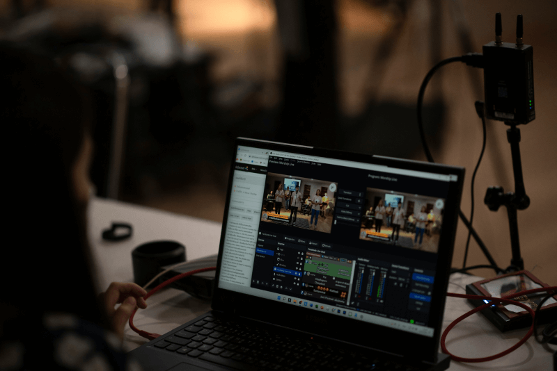 A simple way to upload a large video from the church